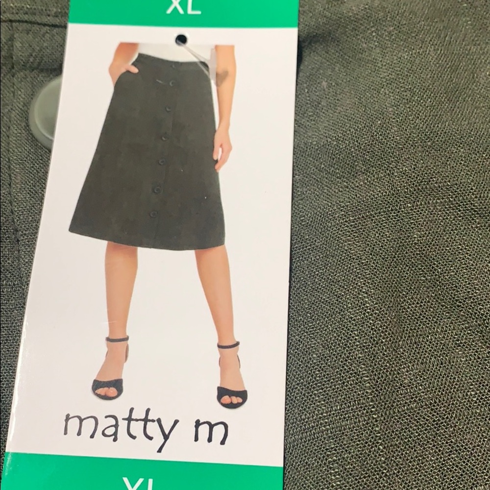 Matty M olive maxi skirt